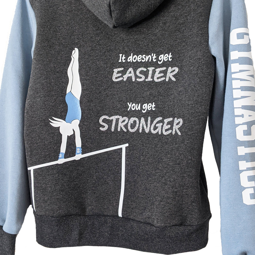 Gymnastics zip up sales hoodie